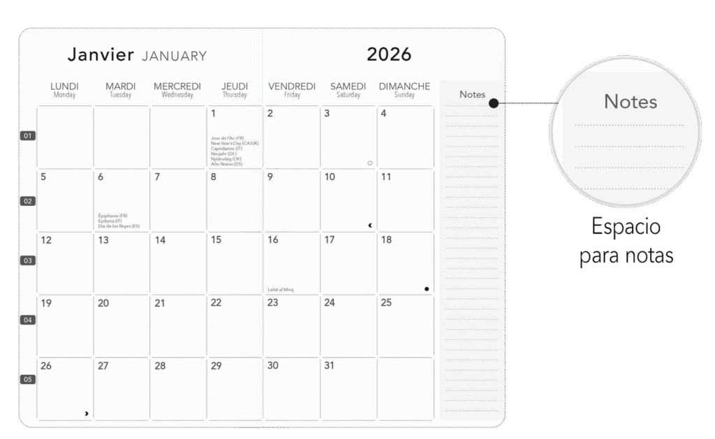 Interior de Agenda 2026 24301