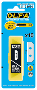 Cuchillas para cutter de seguridad SK-8. Blister con 10 hojas