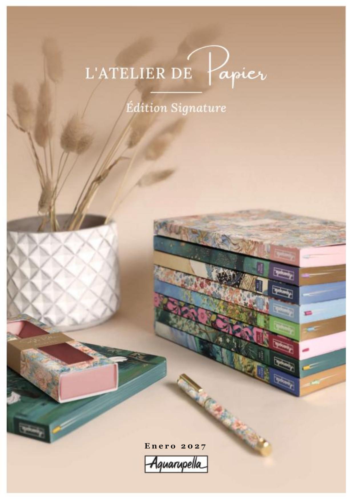 Portada: Catálogo Atelier de Papier