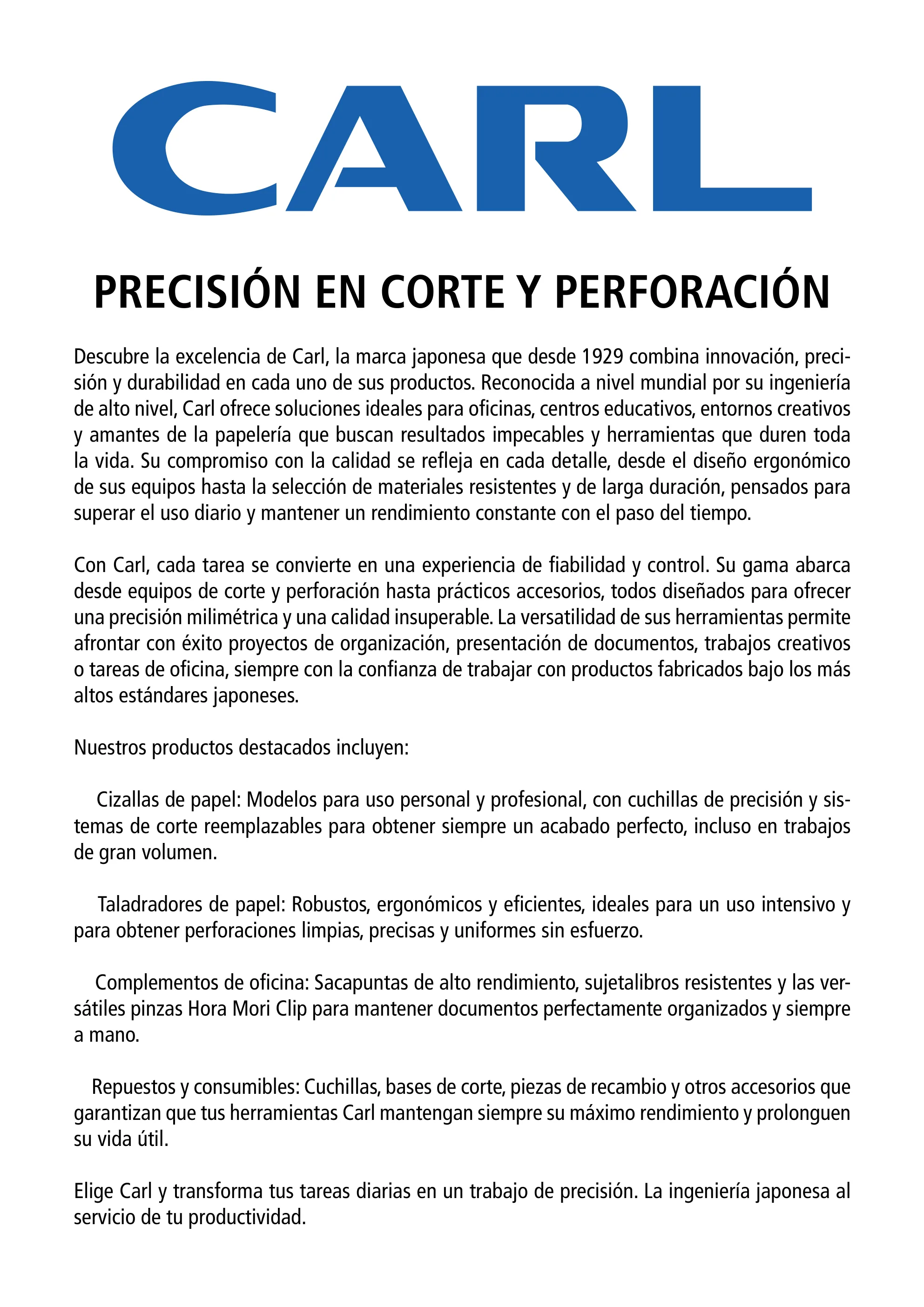 Portada de Carl en el catálogo general