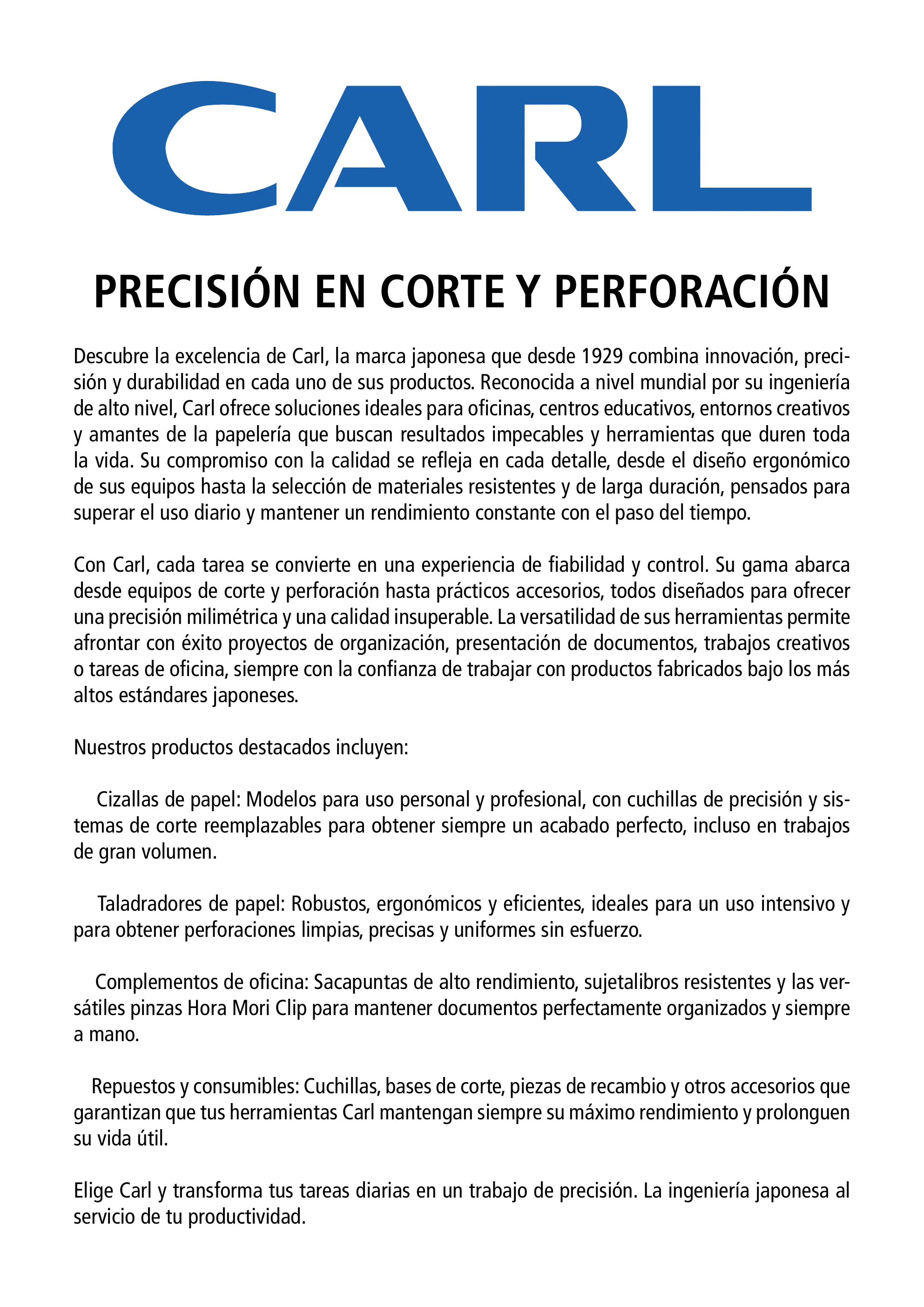 Portada de Carl en el catálogo general