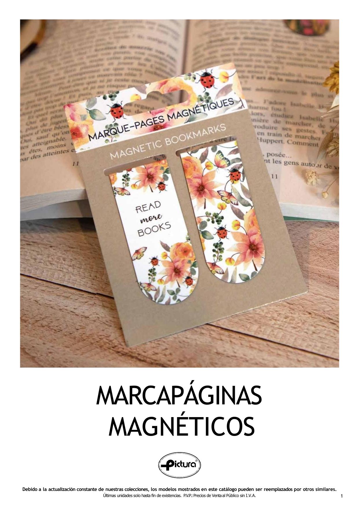 Portada: Marcapáginas magnéticos