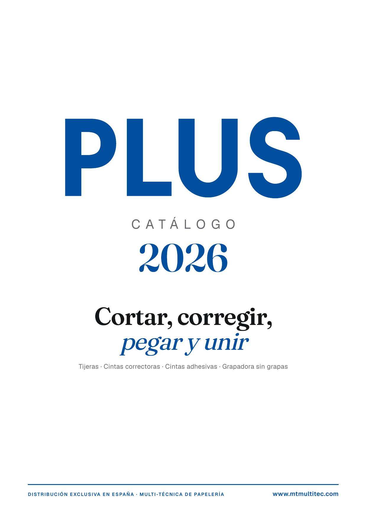 Portada: Catálogo PLUS 2026